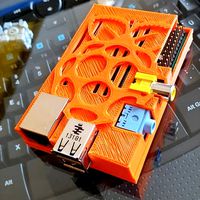 Old Raspberry Pi B Slim Case Remix by IXPatch