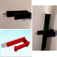Command Strip Broom Holder by TheViralDIY