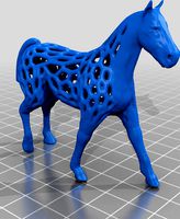 Voronoi style horse model-wall thickness 2 mm by mk3947