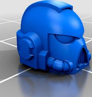 Space Marine helmets for basing (WITH UPDATES) by coolmandude1897