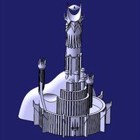 Barad-Dur Dice Tower (Eye of Sauron) by dylanmandelbaum
