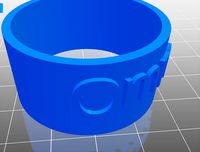 Customizable cylindertext with OpenSCAD by ommtom