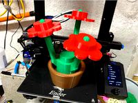 Pot for Large brick flower by jinfluence