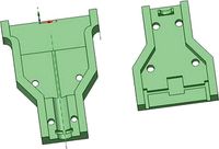 Mingda D2 Hotbed Cable Clamp by Marchie