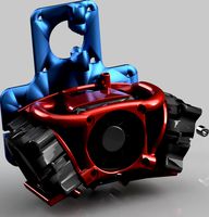 Ender 5 MicroSwiss TYPHOON Fan Carrier 4020 by Keemo2020