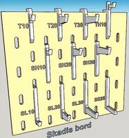 Hooks for Ikea Skadis board by JefdeBelg