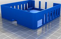 Raspberry Pi 3 Model B+ Case with 80mm fan (25mm deep case fan) with Standoffs by Rankoh