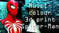 Multicolour Spider-Man PS4 Bust - Advanced Suit MMU by iczfirz