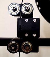 CR-10 V3 Bracket to Relocate Filament Sensor w/ Roller Guides by tnelson123