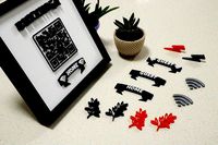 Custom 3D Printable WiFi Password Picture Frame by 3DWhip
