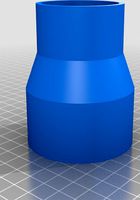 Ridgid 2.5" Vacuum to Dewalt DWE575 / DWE575DC adapter by teddddd