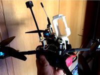 Long Range antenna mount for Crossfire/R9mm and VTX by GBFrames