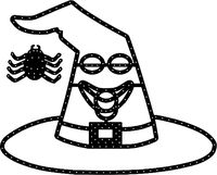 Singing Witch Hat with Spider by Greenfieldaddy