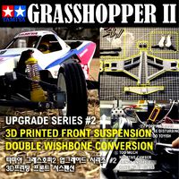 TAMIYA GRASSHOPPER II : Front Double Wishbone Conversion Kit by miniguy71