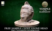 Lost Stone Head Statue by nzastronomer