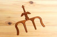 Zelda Master Sword Music Book Page Holder by mege