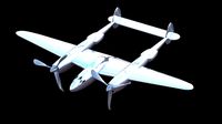 LOCKHEED P 38 LIGHTNING by 3Dmodeling