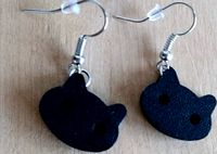 Cookie Cat Earrings or Keychain by Renalenjok