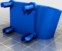 pegboard sharpie holder to fit 1 inch square pegboard by loqk