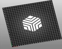 PrusaSlicer Build Plate for the CR-6 SE - Measurement Lines and Logo by sonny_c