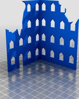 Tabletop Scenery - Ruined City - Gaslands Scale by Quickfootie