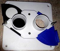 Wall double dust extractor valve - blast valve by Laurent07_thingiverse