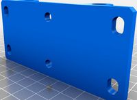 Adjustable base for TV / Monitor Wall Mount MkII by AlexWeb