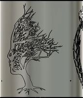 lampshade and mount, print mount seperate from the shade, pin in place with pieces of filament by DocBoyales