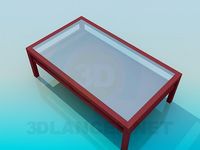 3D Model Coffee table with the two-level tabletop