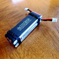 Two 1S LIPO Battery Holder for Mobula7 by thjelmfelt