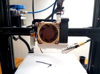 Red Squirrel Compact Fan Housing - Ender 3 v2 4020 and 5015 fans by eb3d_printing