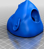 creepy doll head for  by turboprint3D