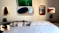 simple wall mount for double-sided self-adhesive strips (no screws) by Enzi1984