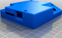 BTT TFT35-E3 V3.0 bezel and case with recessed usb hole with space for ESP 8266 wifi unit by AceOffspades