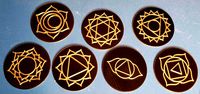 Chakra Symbol Coasters by Justin_Hollis