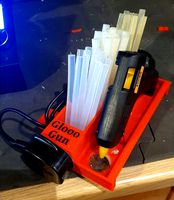 Wall mounted removable hot glue station by Big_Matty_T
