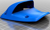 Volvo Amazon P121 automatic (1965) steering column cover plastic 3D scans by tiblu