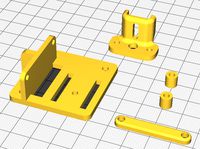 Basic Sidewinder X1 BLTouch Mount and Ribbon Cable Brace by SpankyToot