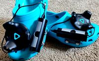 Croc HTC Vive Tracker holder + battery bank clip by NowWithVitaminR