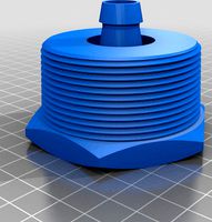 55 gallon barrel bung lid with barbs by Overshocked