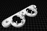 Triple Oralb stand with dual charger by Mksiv