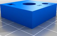 Simple cube for Resin Printer accuracy calibration by Spawn32