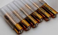 Case for AA, AAA, cylindrical batteries by switchborg