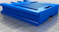 Raspberry pi 3 case extrusion mount thinner roof by fuzebox