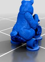 Bear on a bone bike by AlexStormND