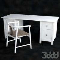 Ikea desk HEMNES chair TRENDIG