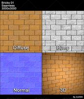 Bricks 01 Tileable