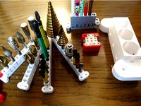 Customizable folding bit/pencil holder (fusion360) by asimomagic