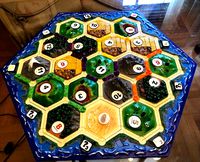 Catan Sea Borders (for magnetic hex thickness) and NEW "old style" pieces by PerotheLegoman