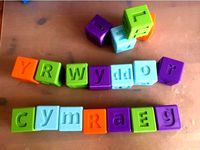 welsh alphabet blocks for kids  by awelshman